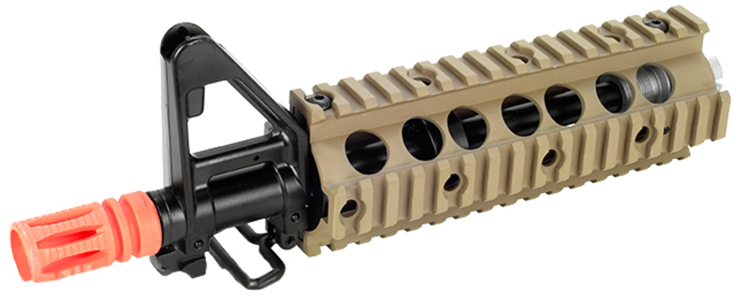 G&G Full Metal Complete M4 "CQB" RIS Conversion Kit for M4 / M16 Series Airsoft AEG Rifles - Tan