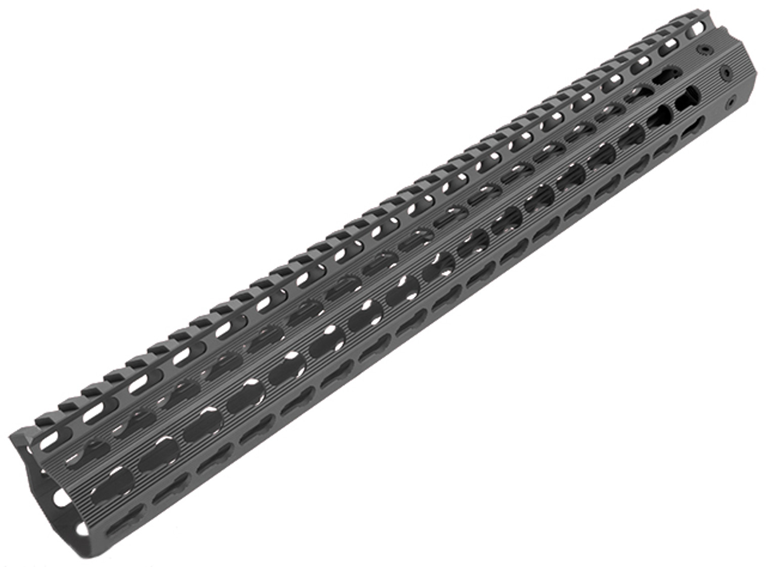 Strike Industries Gen 2. 15" Mega Fins Free Float Drop-In Keymod Handguard for M4 / M16 / AR15 Series Rifles - Grey