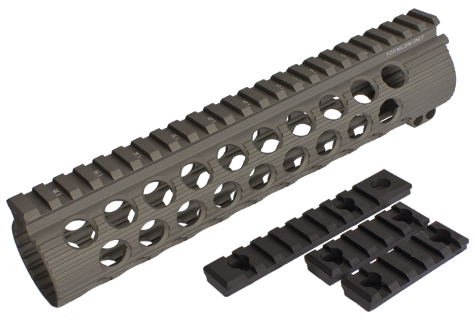 Madbull Airsoft Official Licensed Troy Industries TRX Battle Rail 9" for Airsoft M4/M16 Series AEGs - Dark Earth
