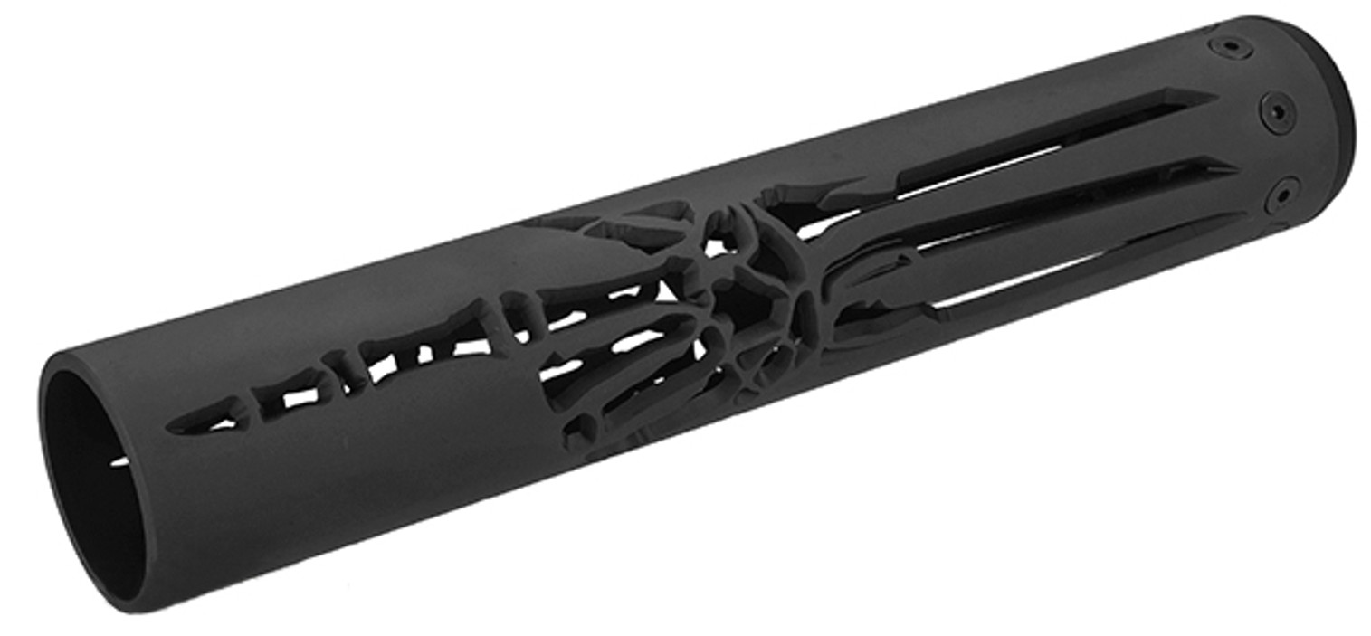 Unique ARs CNC Machined "Skeleton Hand" Handguard for AR15 Pattern Rifles (Color: Black / 12" / Rail Only)