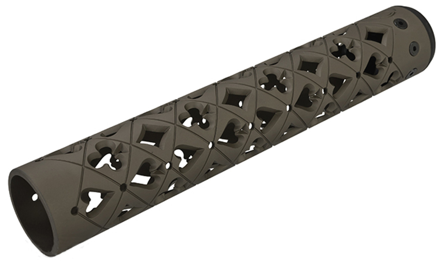 Unique ARs CNC Machined "Vegas" Handguard for AR15 Pattern Rifles (Color: Flat Dark Earth / 12" / Rail Only)