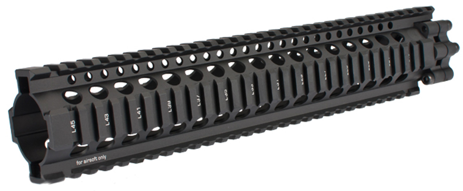 Madbull Daniel Defense 12" Lite RIS for Airsoft M4 / M16 Series - Black