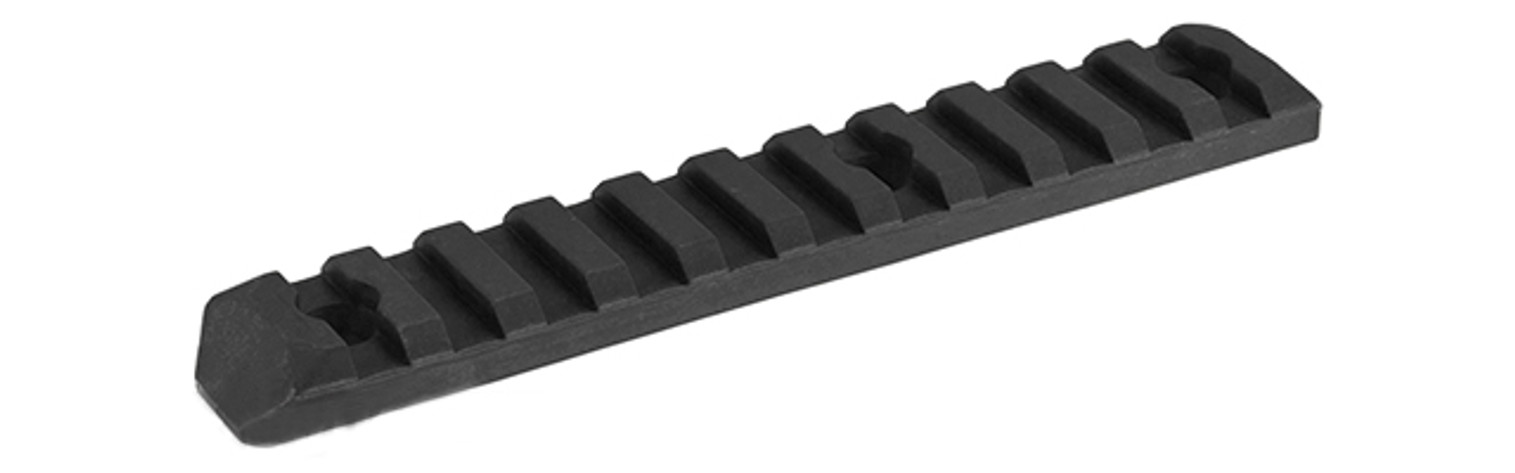 PTS Enhanced Picatinny Keymod Rail Section - Black (11 slots)