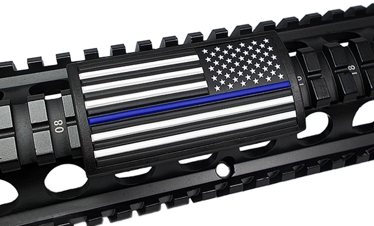 Custom Gun Rails (CGR) Large PVC Grip - U.S. Flag Blue Line (Stars Right)