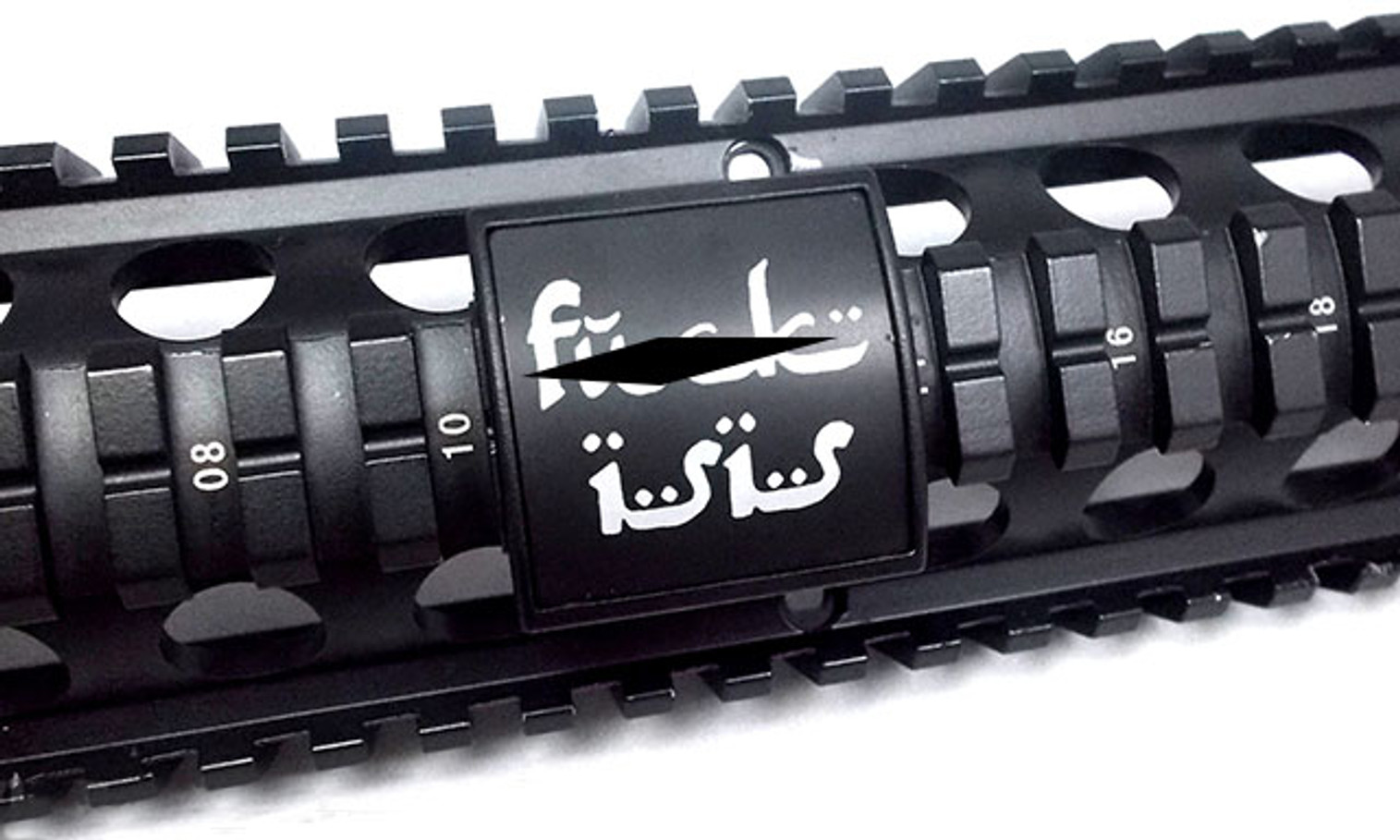 Custom Gun Rails (CGR) Small Laser Engraved Aluminum Rail Cover - FISIS