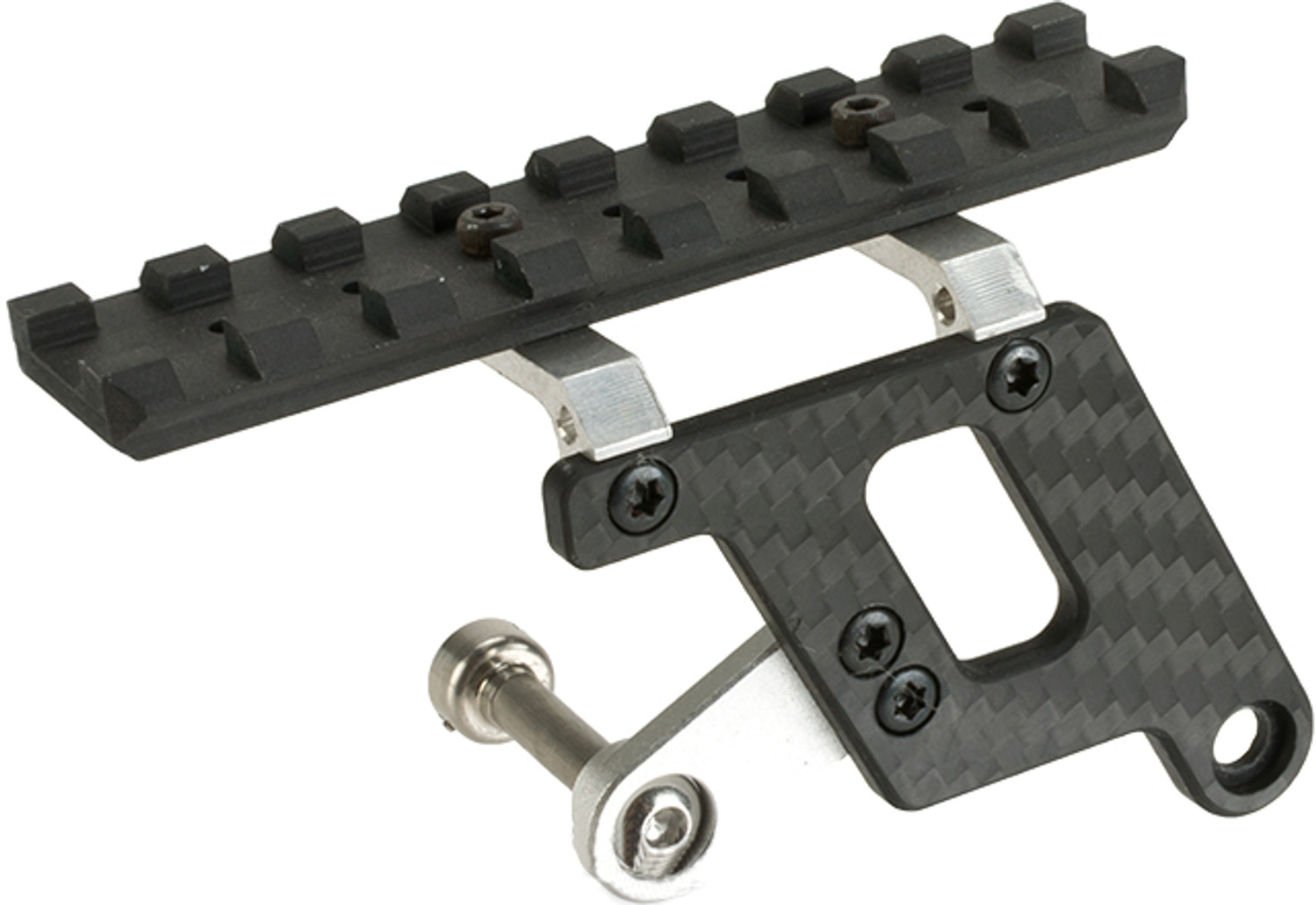 Matrix Graphite Upper Rail Mount for Hi-CAPA Series Airsoft GBB Pistol - Silver