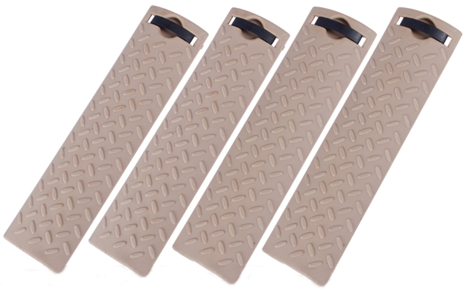 Energy Diamond Plate Rail Covers - (Set of 4 / Dark Earth)