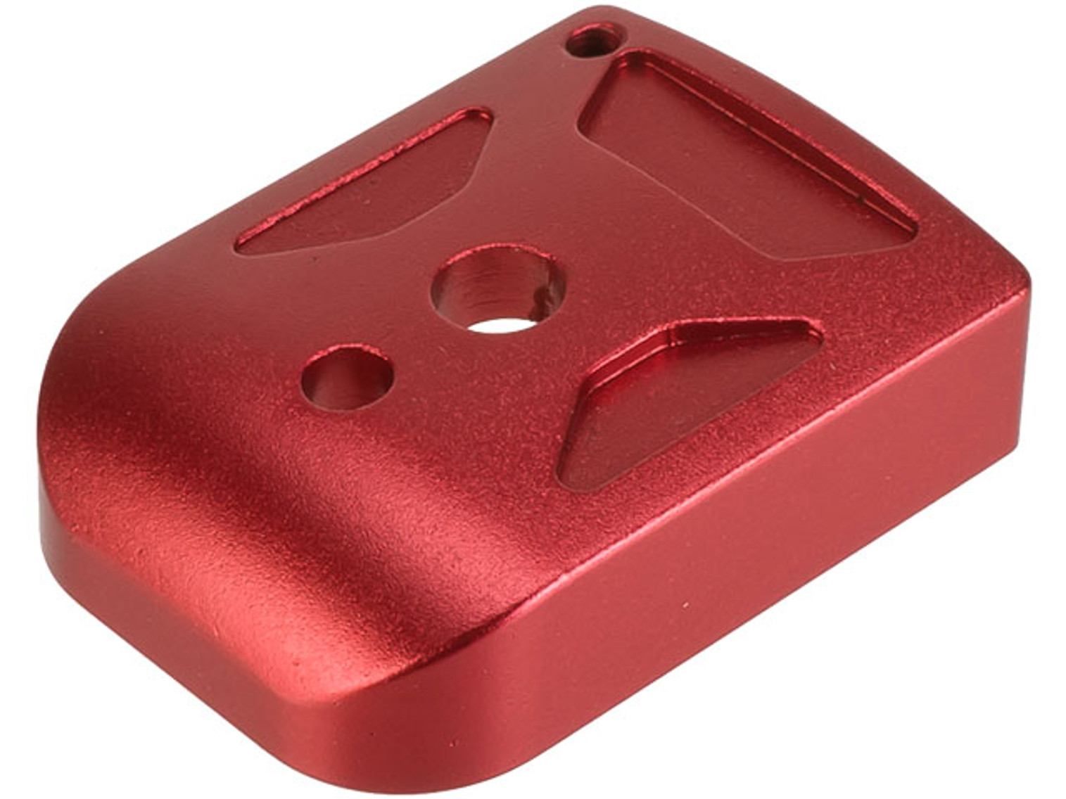 5KU Type-1 Aluminum Magazine Base for 5.1 Hi-Capa Series Airsoft GBB Pistol Magazines - Red