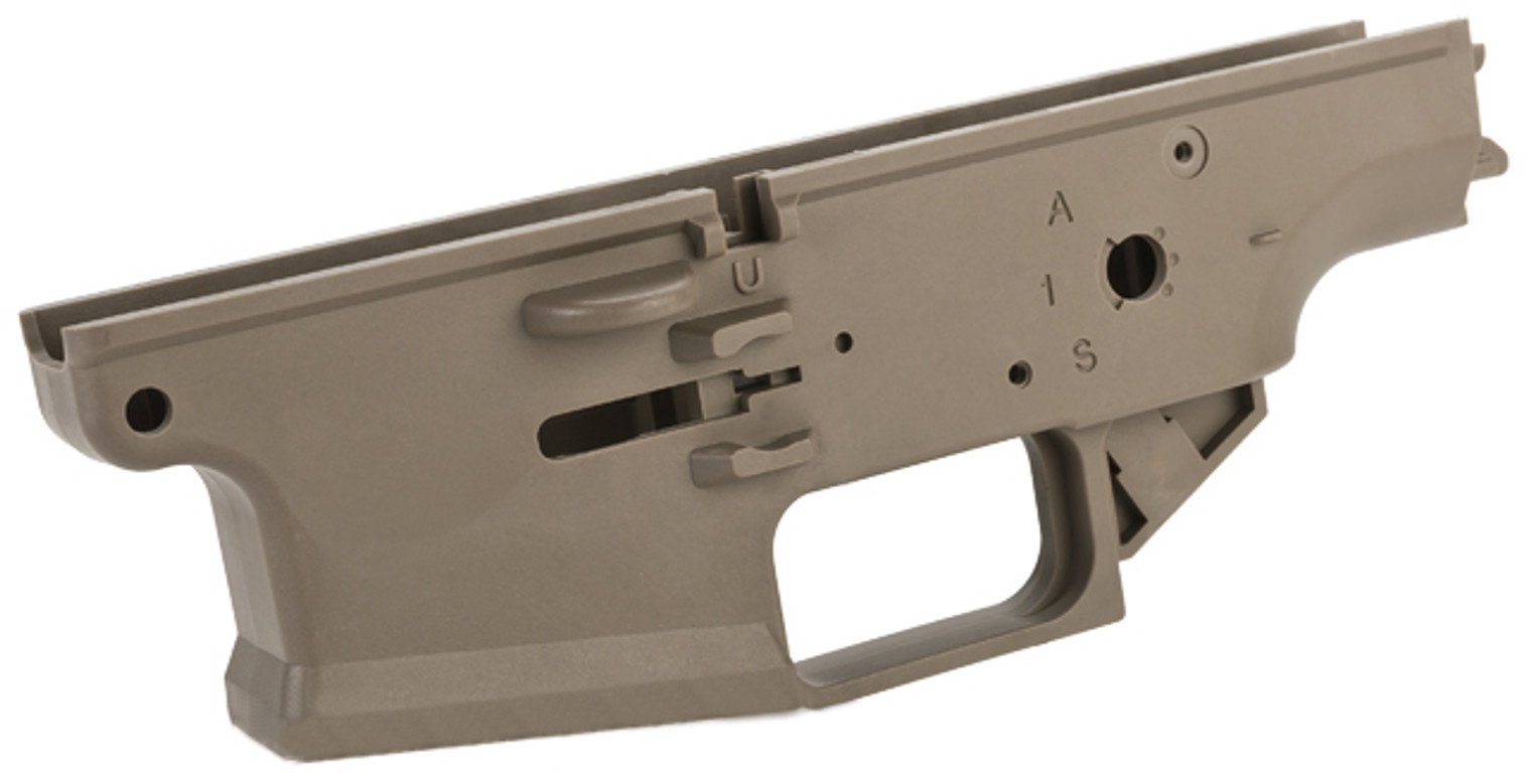 WE-Tech OEM Polymer Lower Receiver for SCAR Series GBB Rifles Part# 102 - Tan