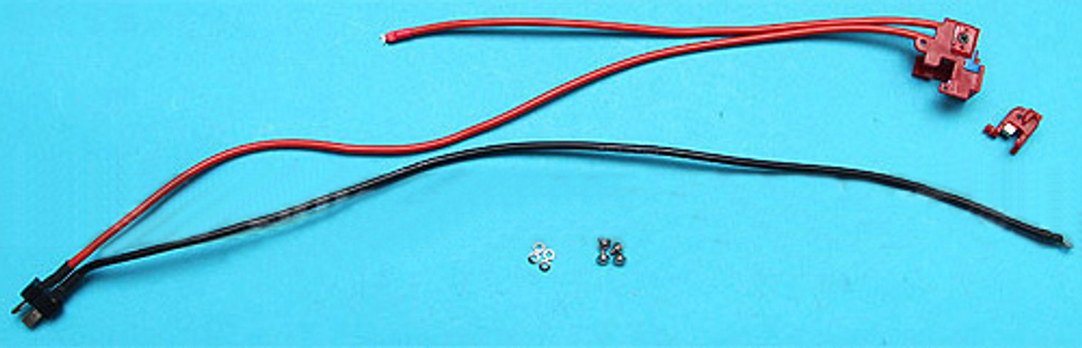 G&P Wiring Switch Assembly For Ver.II series Airosft AEG - Crane Stock  Rear Wiring  Standard Deans