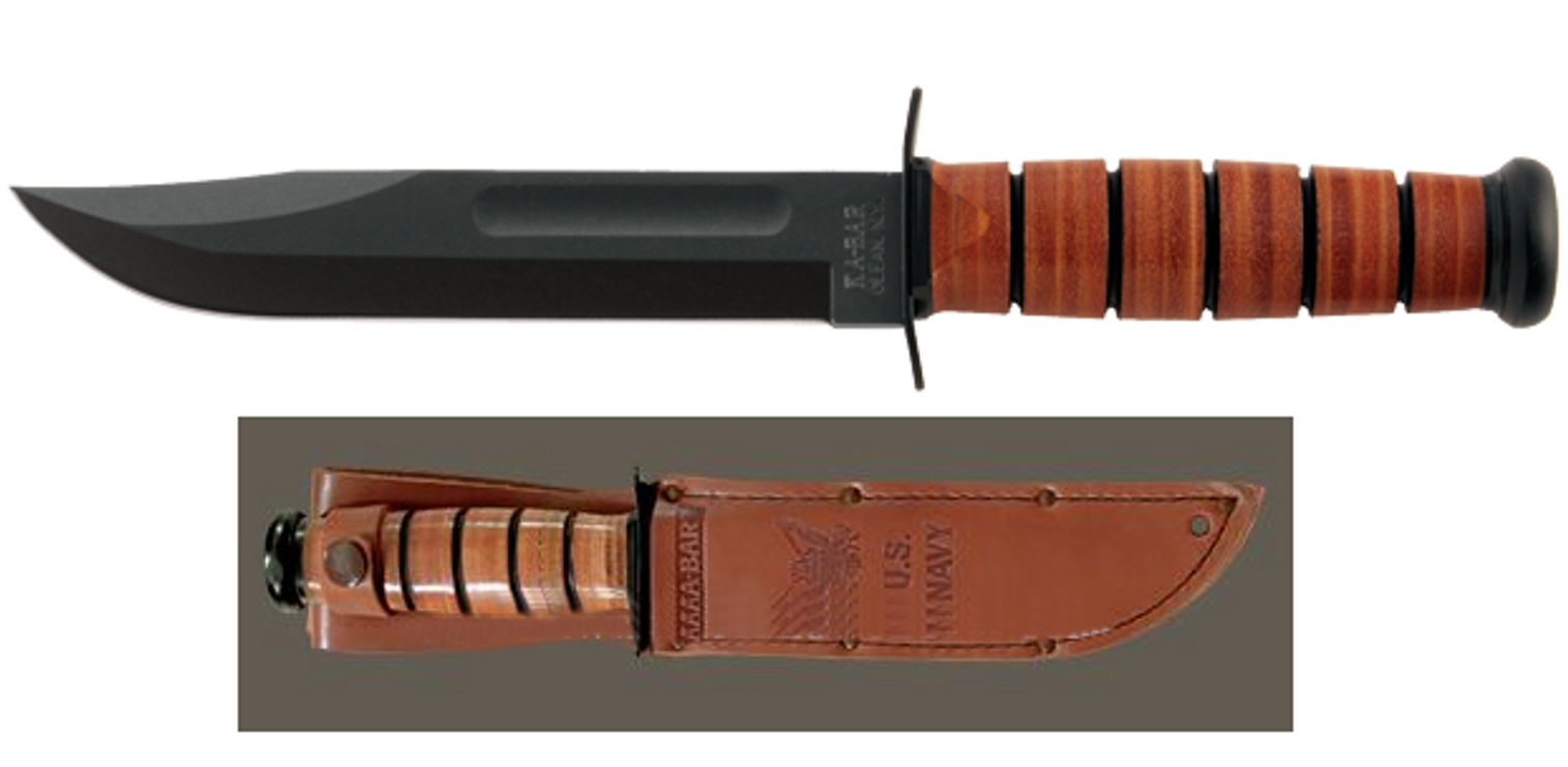 Ka-Bar 1225 U.S. Navy w/ Leather Sheath