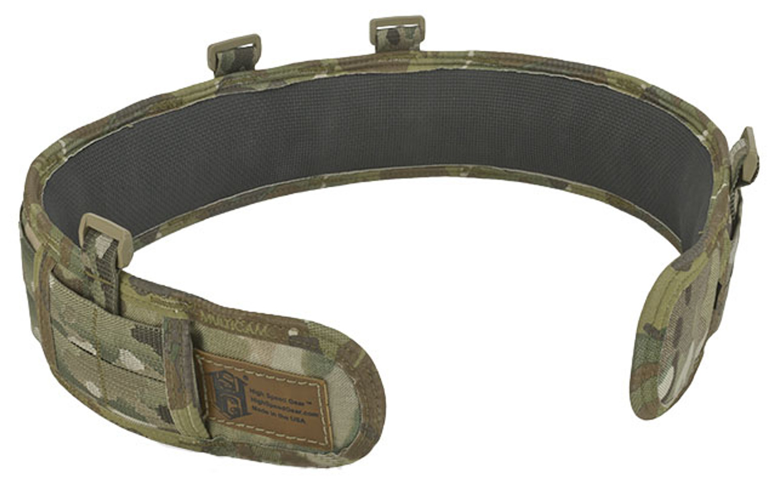 HSGI Slotted Slim-Grip Padded Duty Belt - Multicam