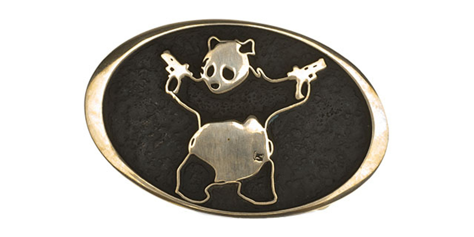 Salient Arms Brass A$$ Panda Belt Buckle