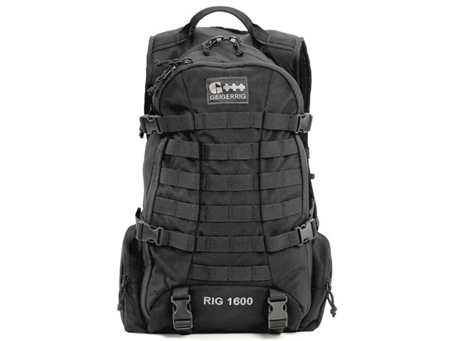 GEIGERRIG RIG1600 Tactical Hydration Pack w/ 2L Hydration Engine (Color: Black)