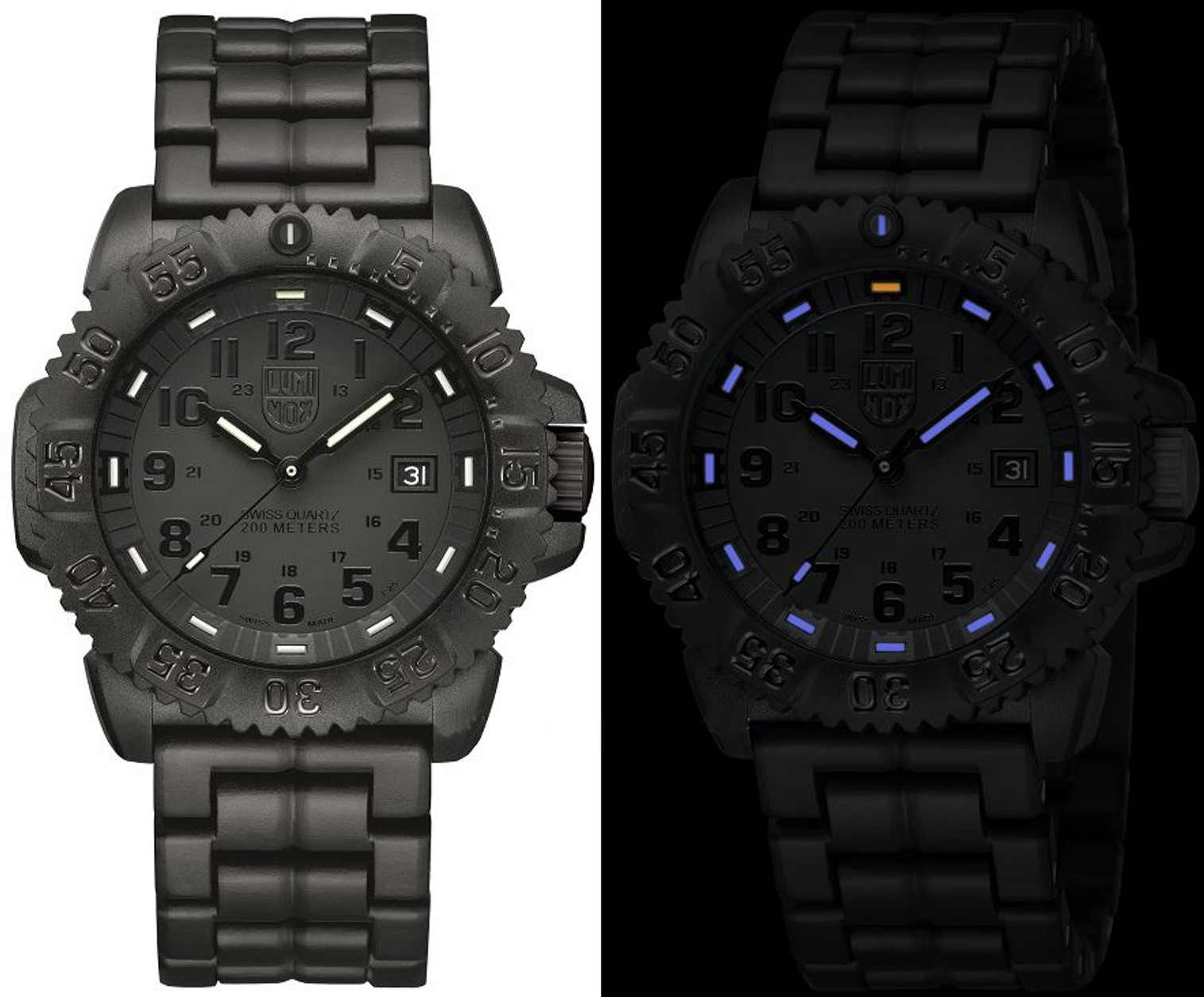 Luminox Sea A.3052.BO Navy Seal Colormark Series Blackout