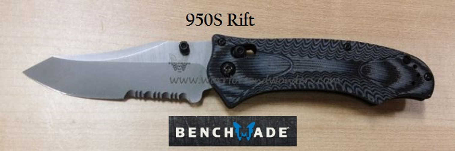 Benchmade 950S Rift Partially Serrated
