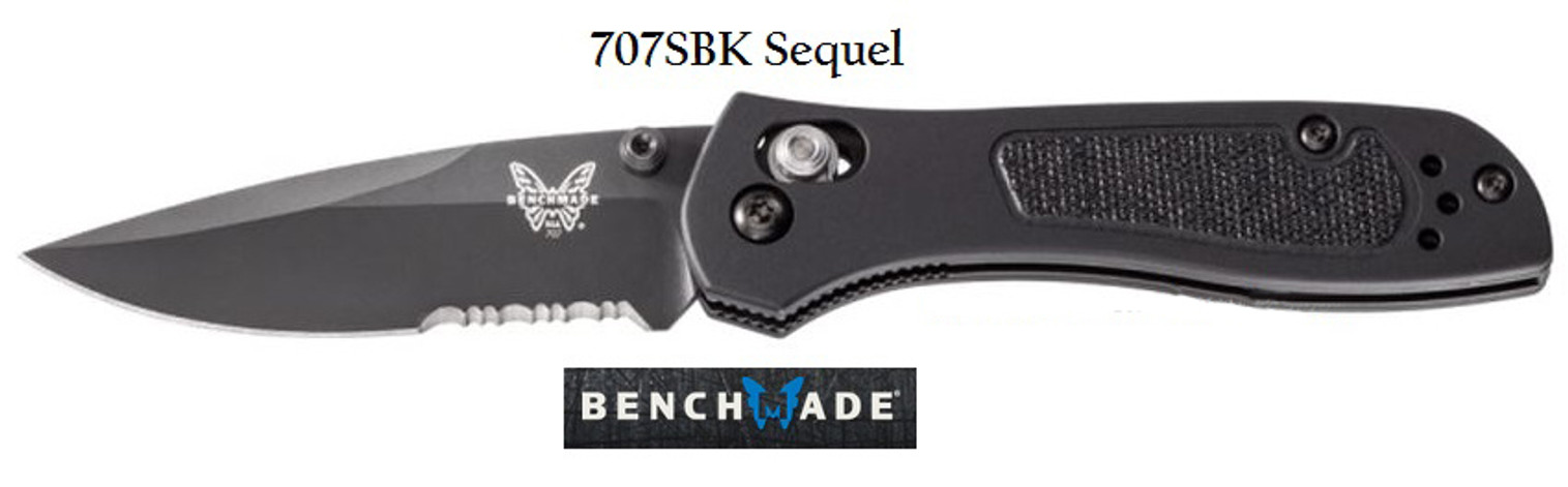 Benchmade 707SBK Sequel Black ComboEdge