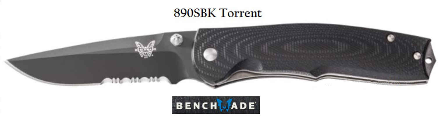 Benchmade 890SBK Torrent Black ComboEdge