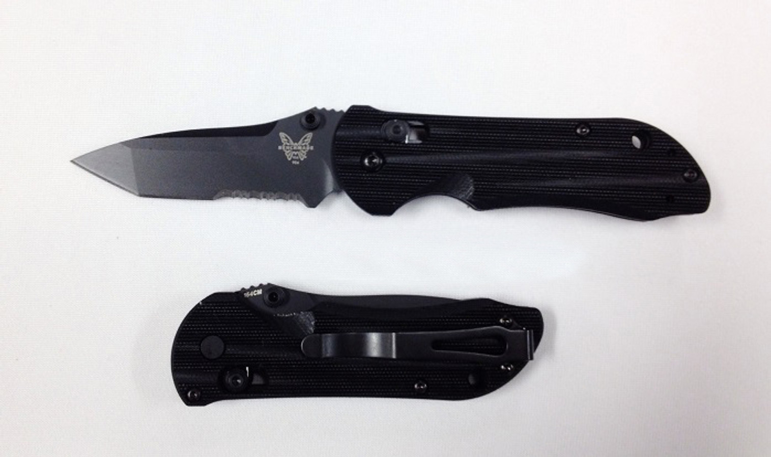 Benchmade 908SBK Stryker Black Blade Partially Serrated