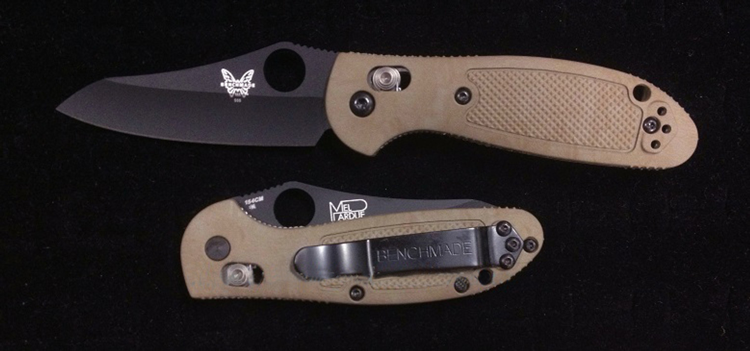 Benchmade 555BKHGSN Griptilian Mini Black Plain Edge