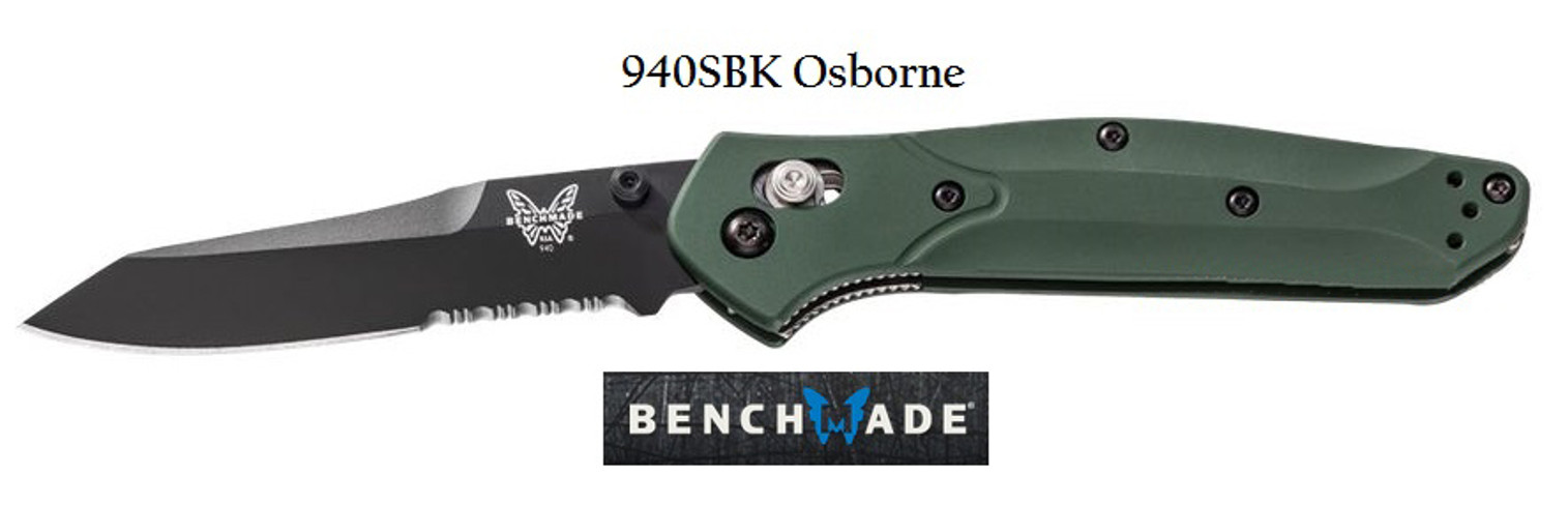 Benchmade 940SBK Osborne Reverse Tanto Black ComboEdge