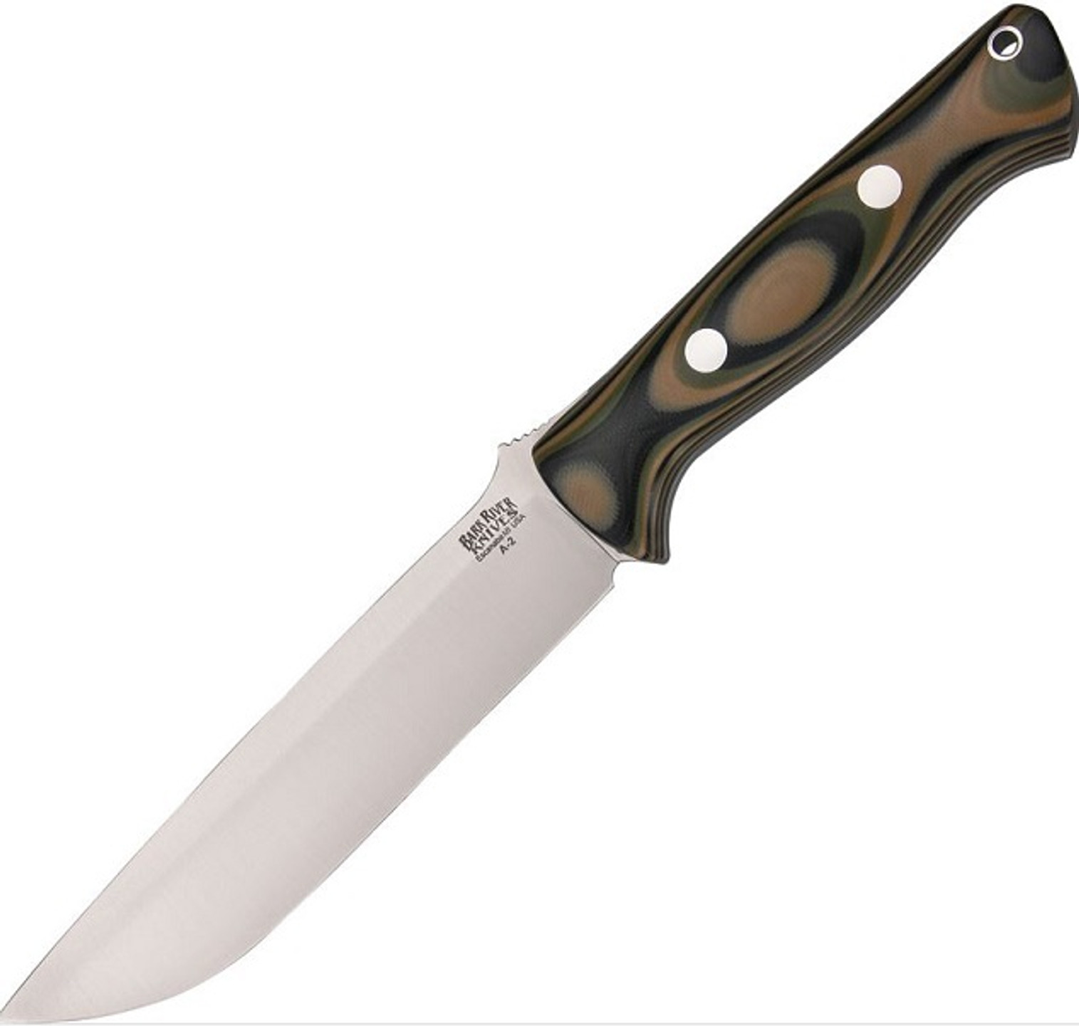 Bark River 113GMSC Bravo 1.5 - Camo G10 w/ Thumb Ramp