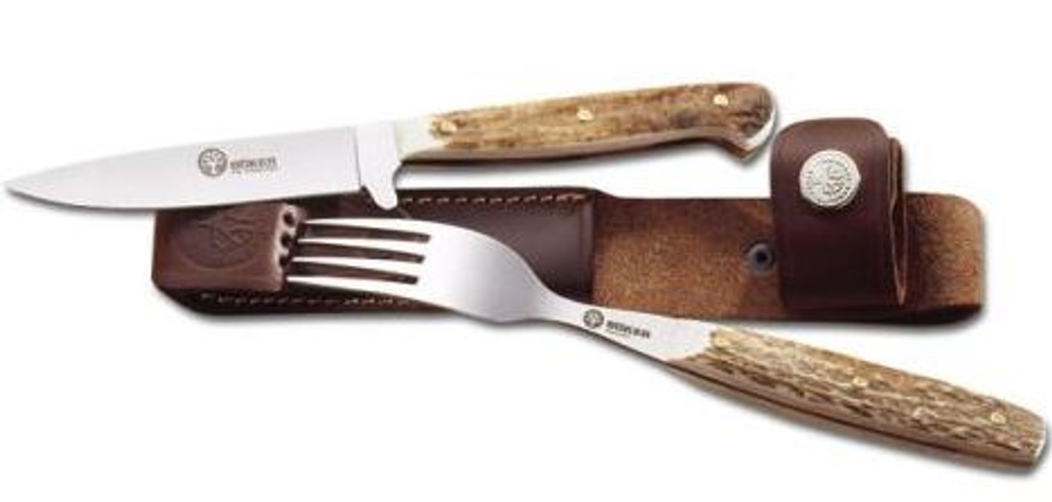 Boker Arbolito 02BA501HH Knife & Fork Set