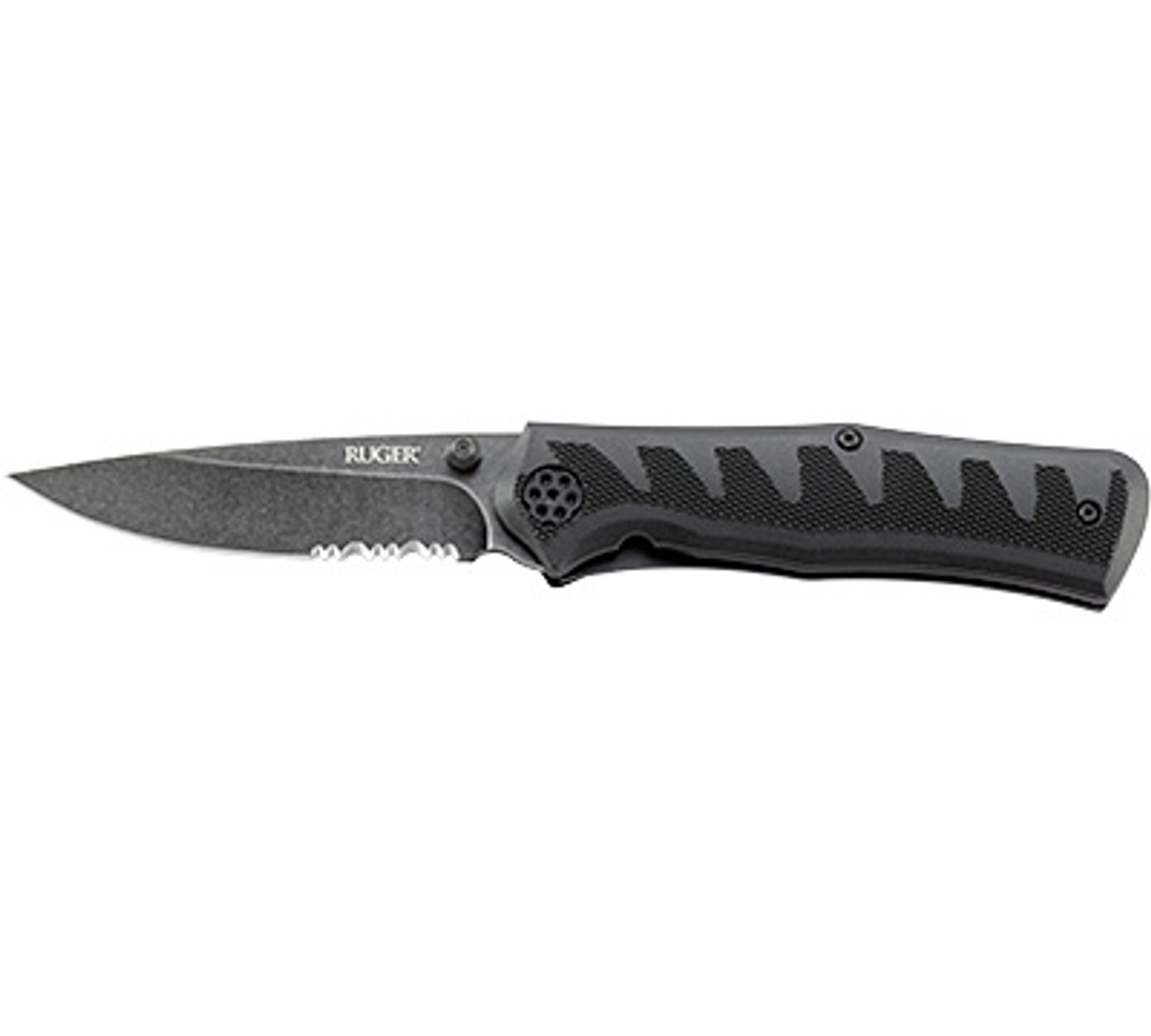 CRKT R1202K Ruger Crack Shot Compact Blackwash Combo Edge