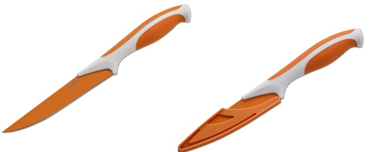 Boker Kitchen Color Cut Utility Apricot Orange w/Guard