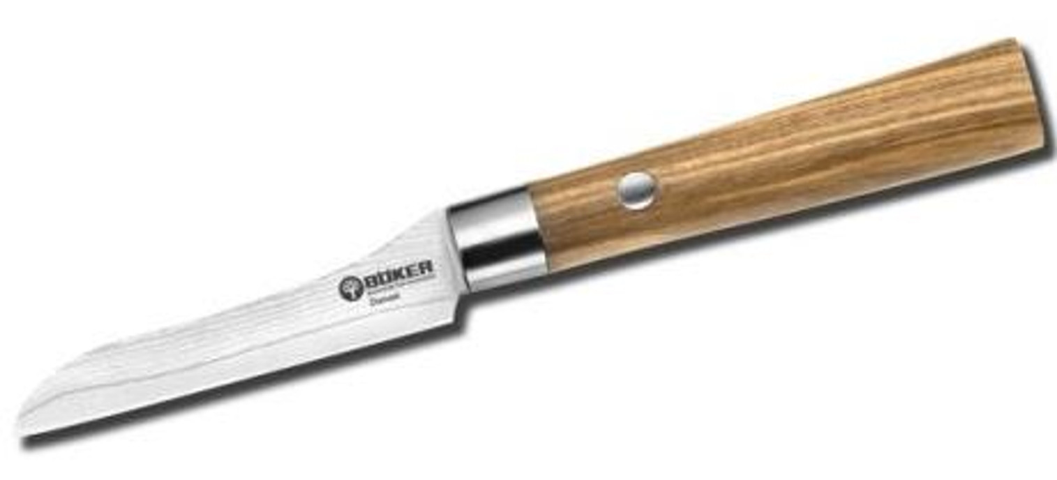 Boker Germany 130438DAM Damascus Olive VII Vegetable Knife