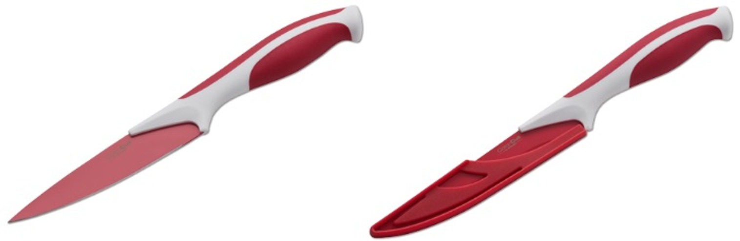 Boker Kitchen Color Cut Paring Knife Raspberry Red w/ Guard