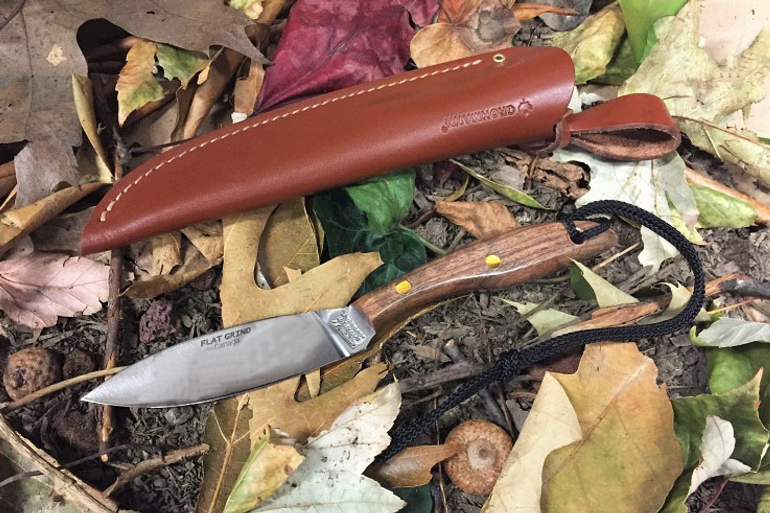 Grohmann R1SF Original w/ Stainless Flat Grind Blade- Rosewood