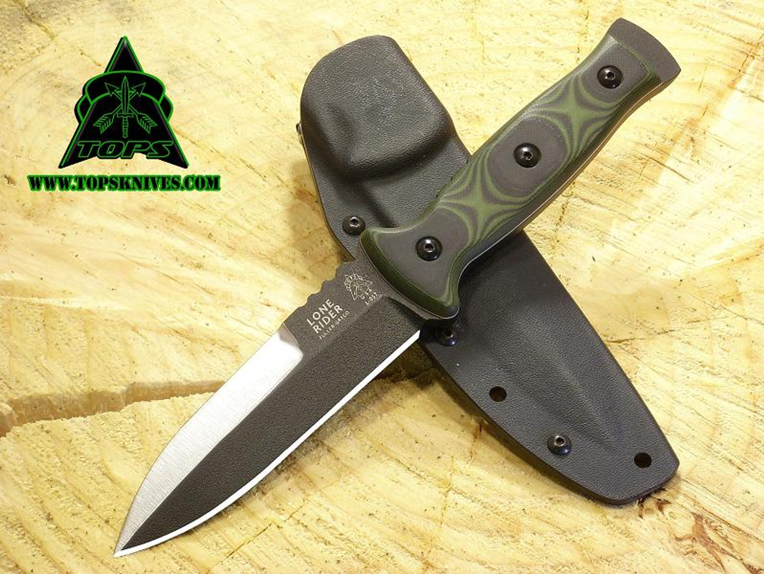 TOPS LR01 Lone Rider w/Kydex Sheath