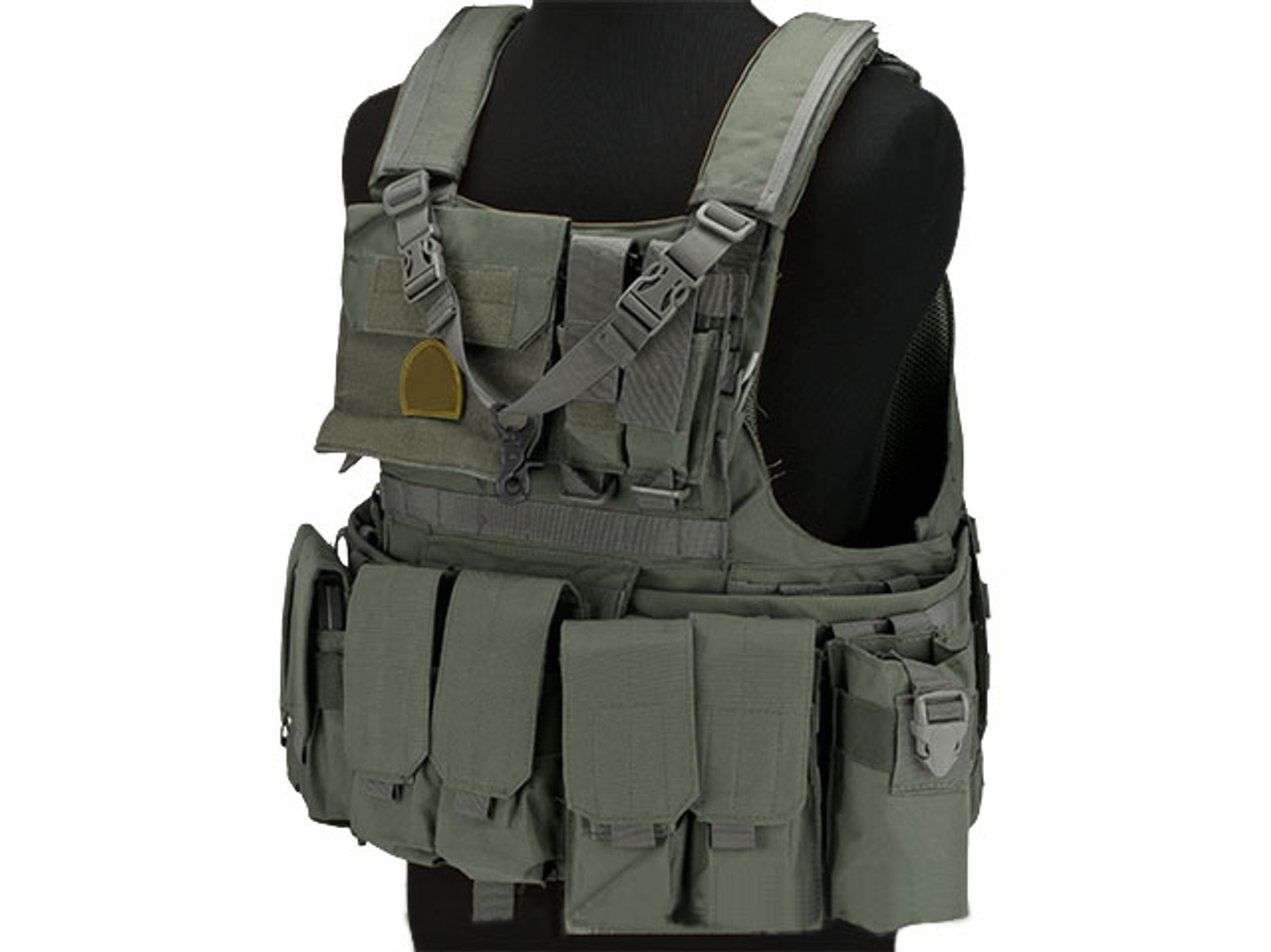 Matrix Assault  Plate Carrier Gen. II Vest w/ Cummerbund & Pouches - Foliage Green