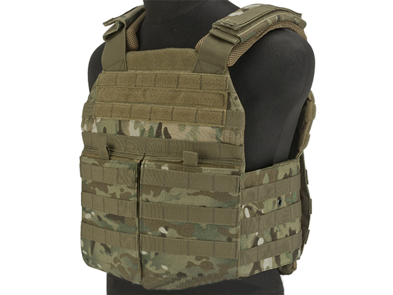 Voodoo Tactical MOLLE X-Lite Gen II Plate Carrier with MOLLE Cummerbund - Multicam (Large)