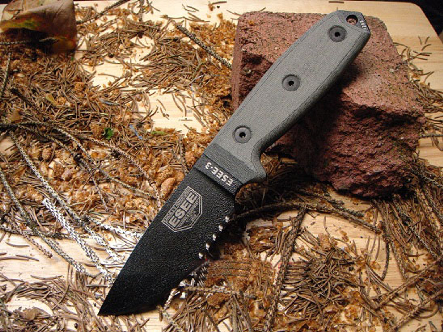 ESEE 3S-KO Black Blade [Knife Only. No Sheath]