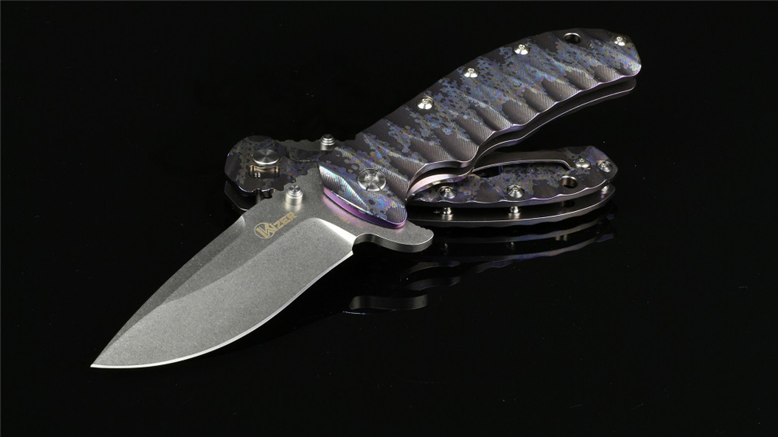 Kizer Cutlery 5401A2 Folder S35VN Titanium Framelock - Purple