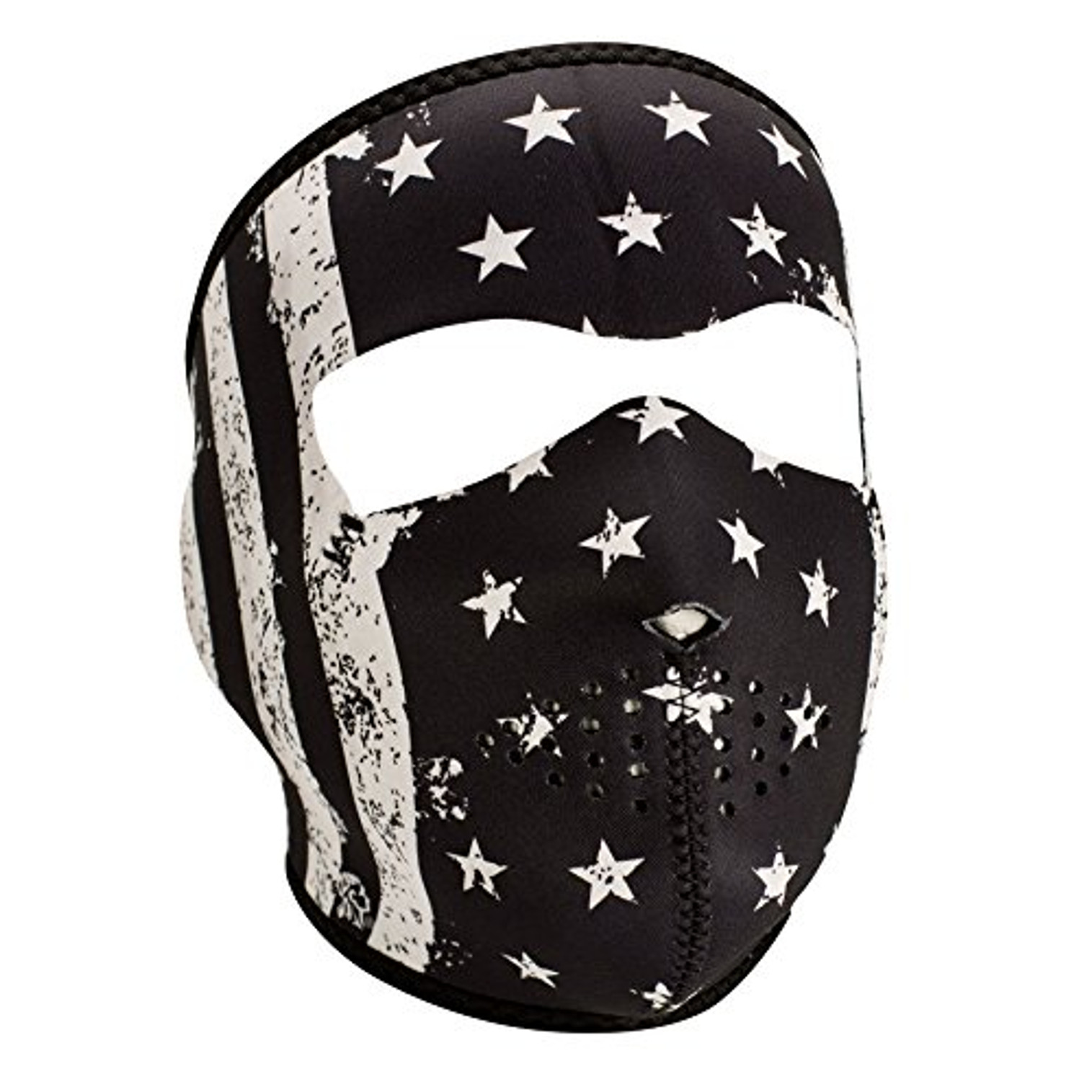 Zan Neoprene Full Face Mask - B&W Vintage Flage