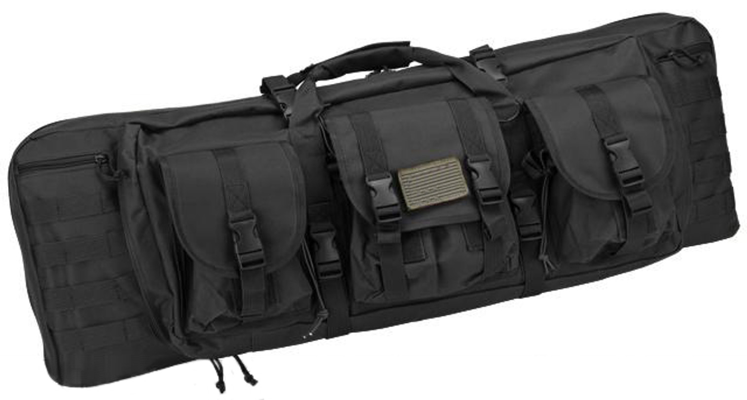 Combat Featured 36" Ultimate Dual Weapon Case Rifle Bag (Black)