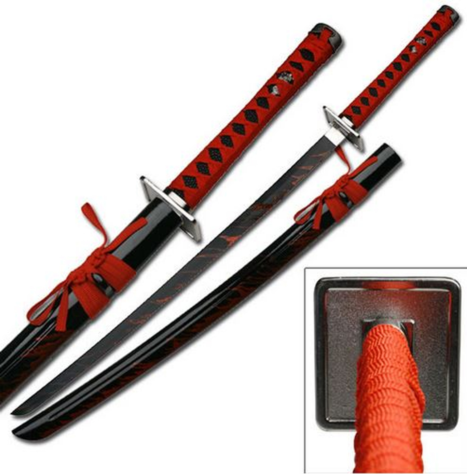MC SW585B Red Splash Fantasy Samurai Sword