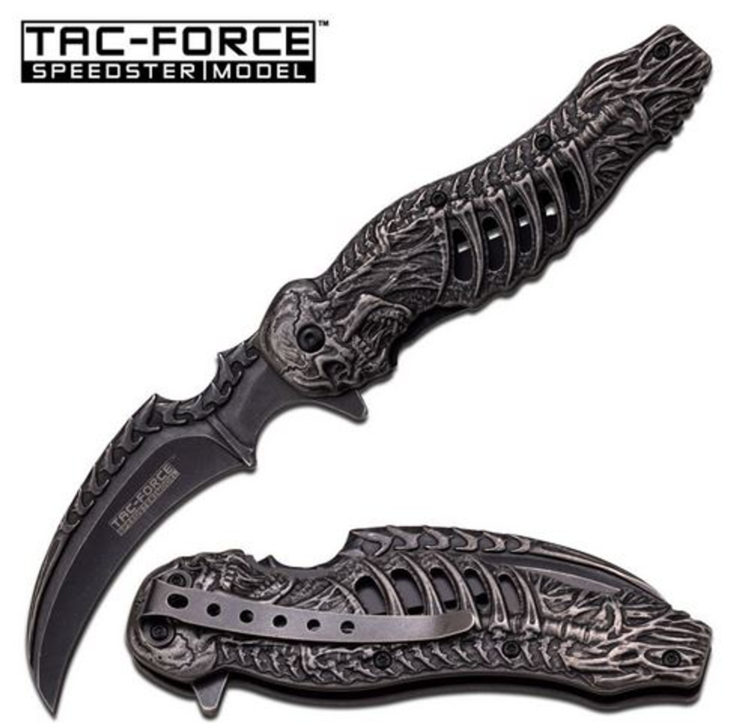 Tac Force 857 Stonewash Skeleton Fantasy Folder