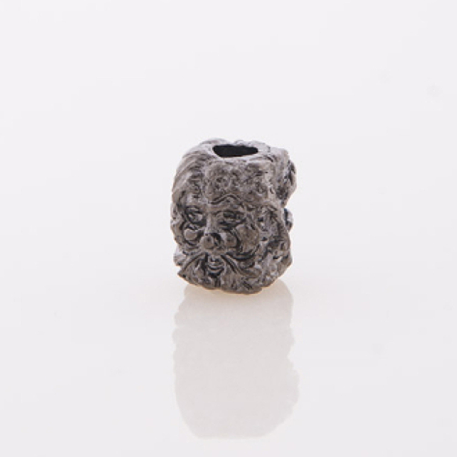 Schmuckatelli Co. Green Man Bead Matte Hematite