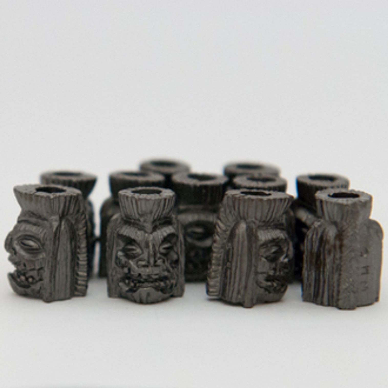 Schmuckatelli Co. Ku Tiki Bead Matte Hematite - God of War