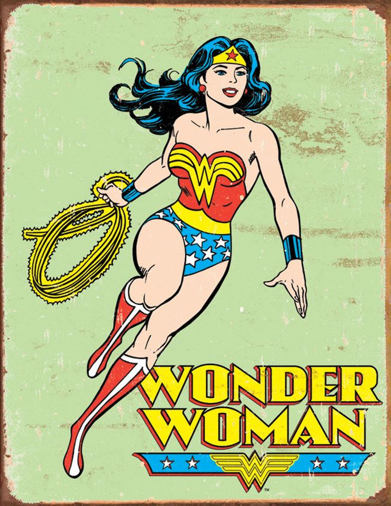 Tin Sign 1642 Wonder Woman - Retro