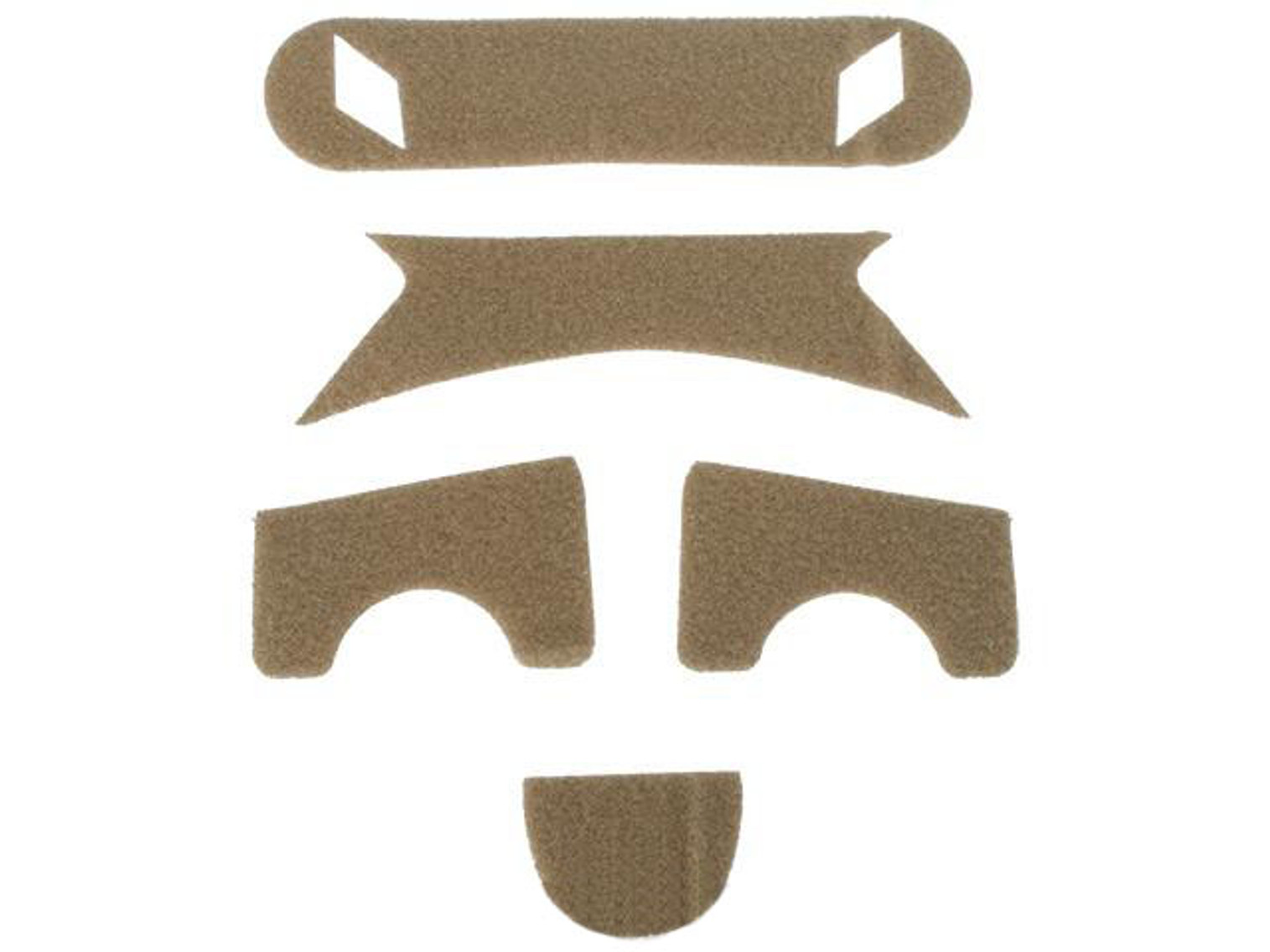Emerson Loop Hook and Loop Adhesive Strips for BJ Type Bump Helmets - Tan
