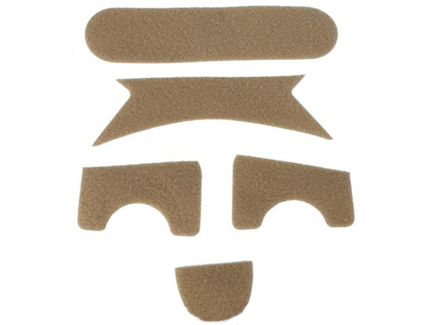 EmersonHook and Loop Adhesive Strips for MICH Type Helmets - Tan