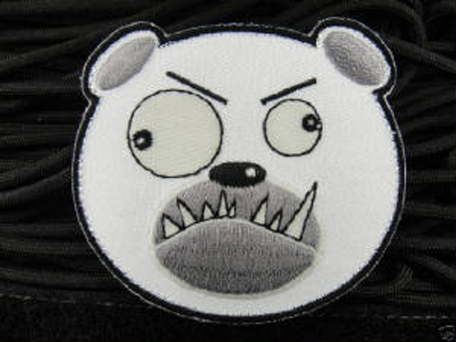 Biohazard Bear Head White Glow In The Dark - Morale Patch