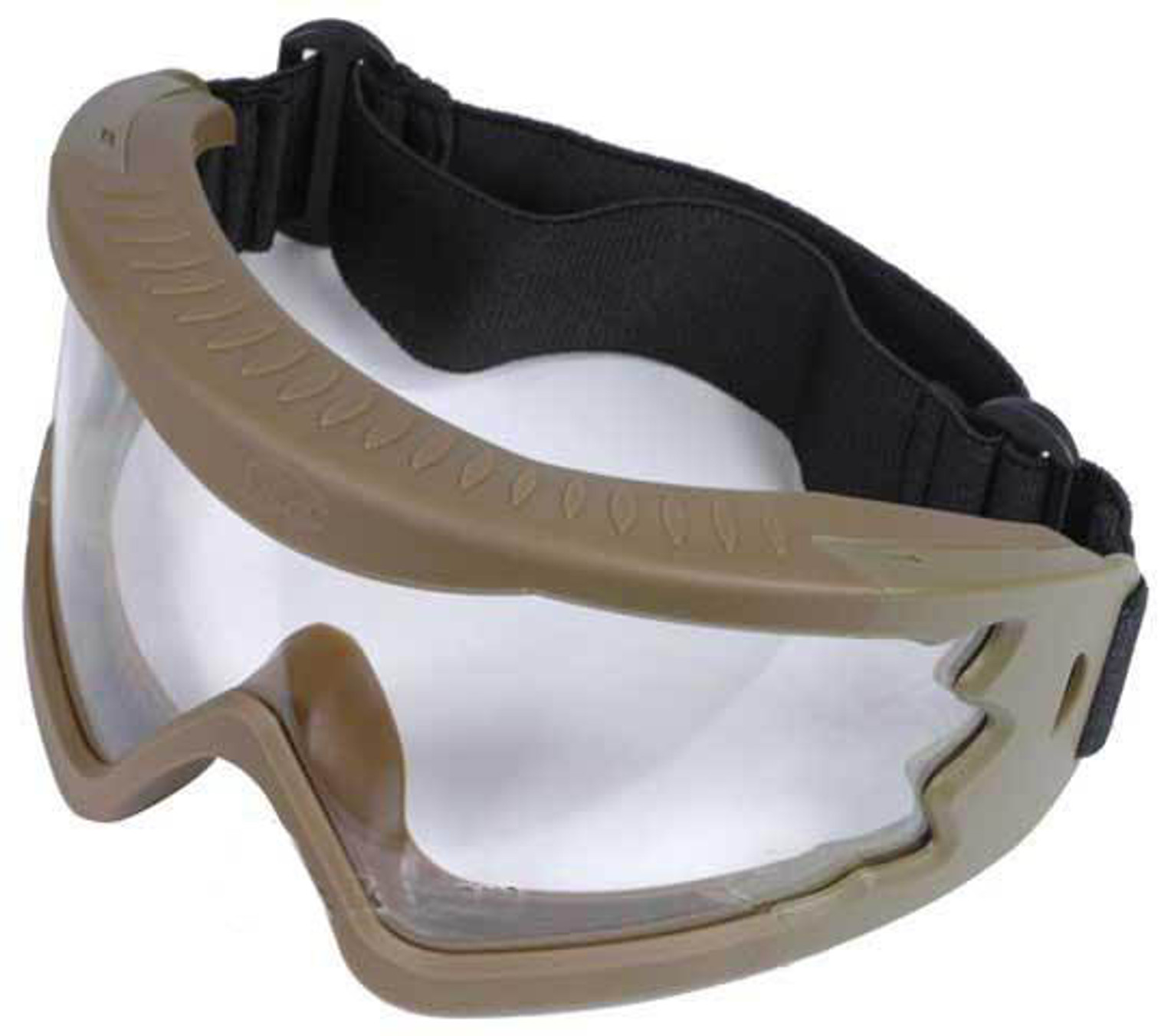 Hakkotsu High Peripheral X-Eye 260 Degree Wide Angle Goggle Set - (Tan)