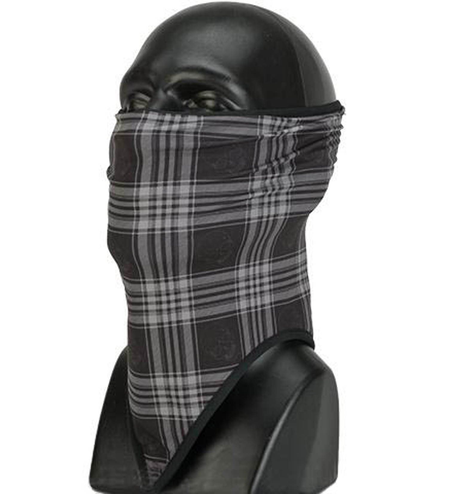 Bobster / Zan Headgear Cozy Fleece Combat Lower Face / Neck Gaiter - Skull Plaid