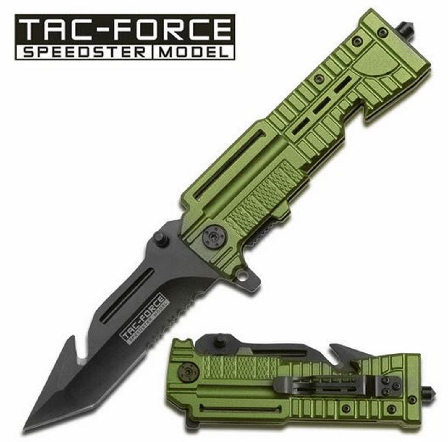 Tac Force TF713GN Green Gut Hook Folder